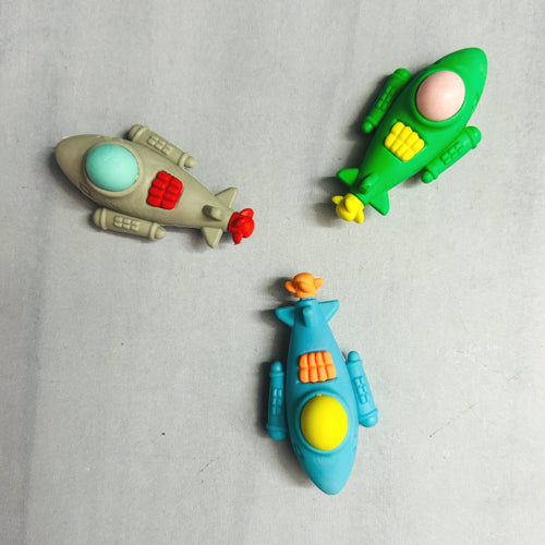 Aeroplane Eraser (Set of 3)