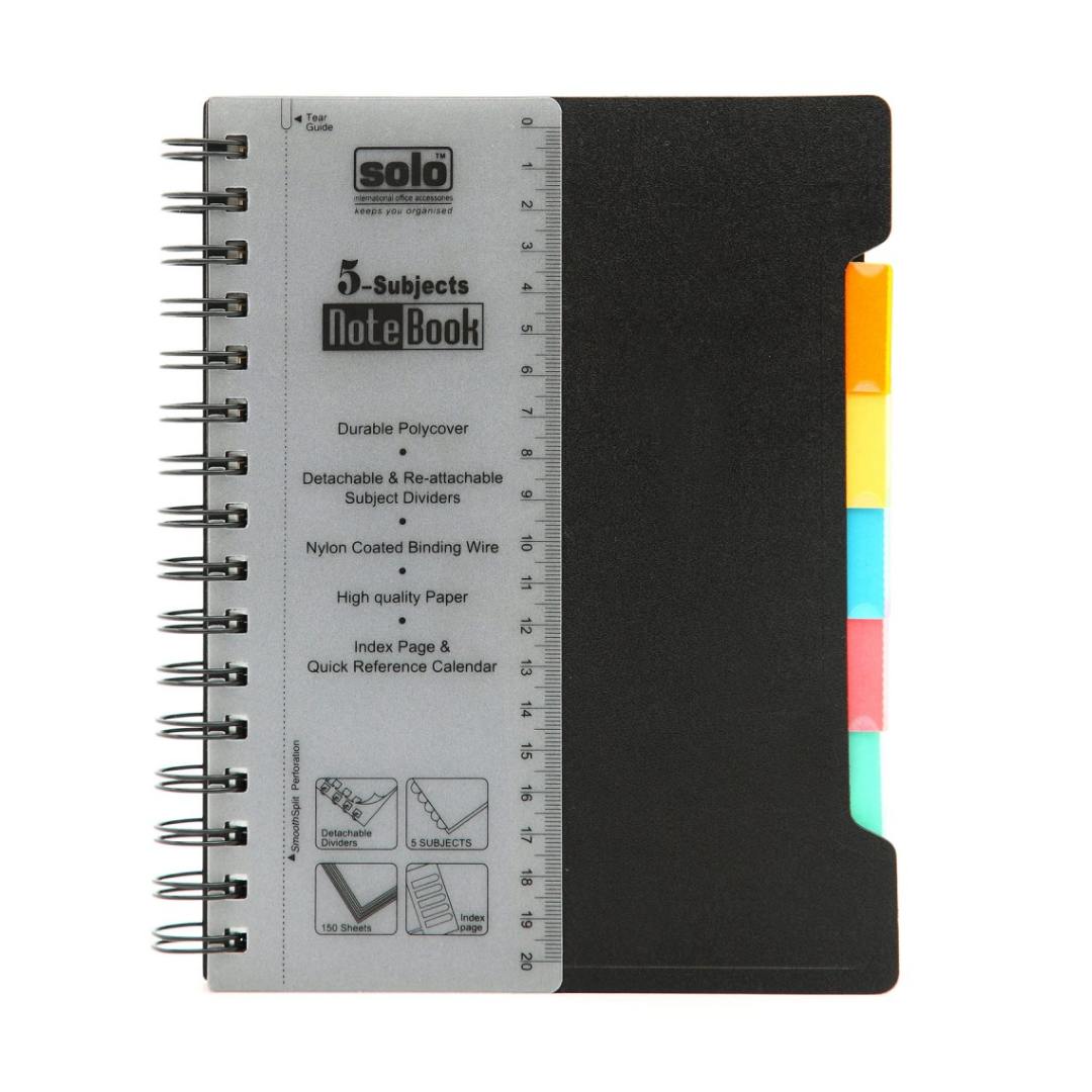 Solo B5 Five Subject Notebook - Image 8