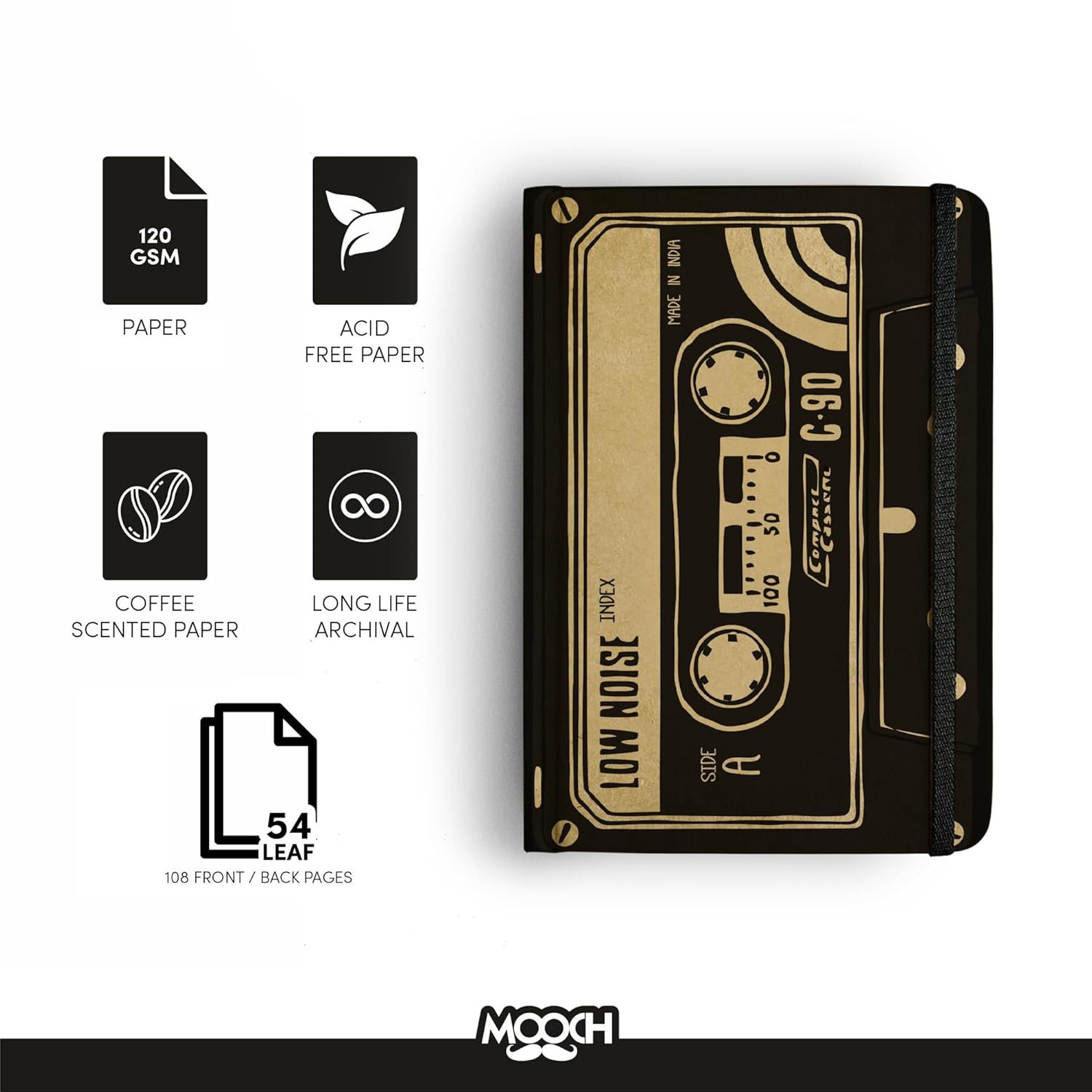 Mooch Cassette Diary-A6
