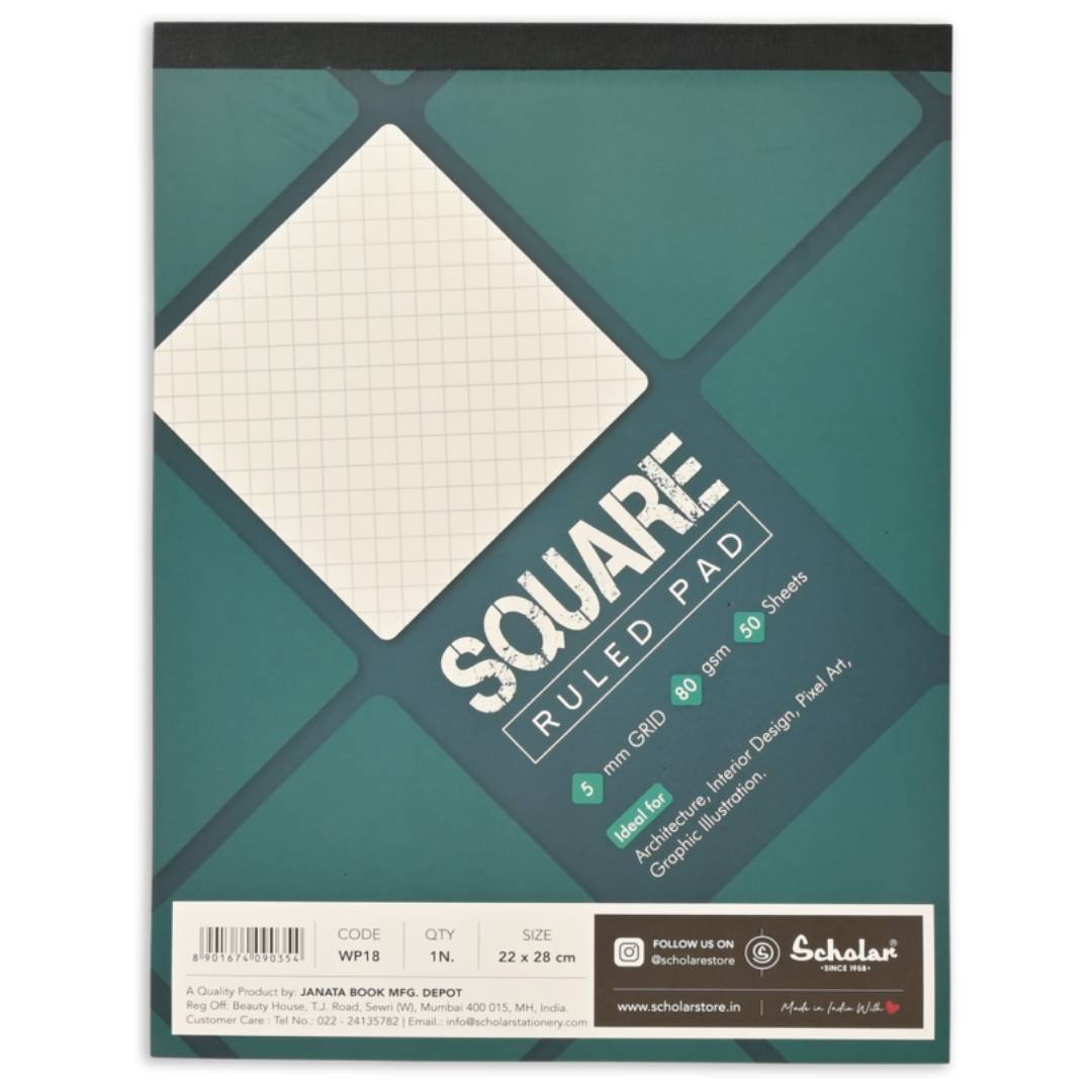 Scholar 1/8 Classic Square Ruled  Pad
