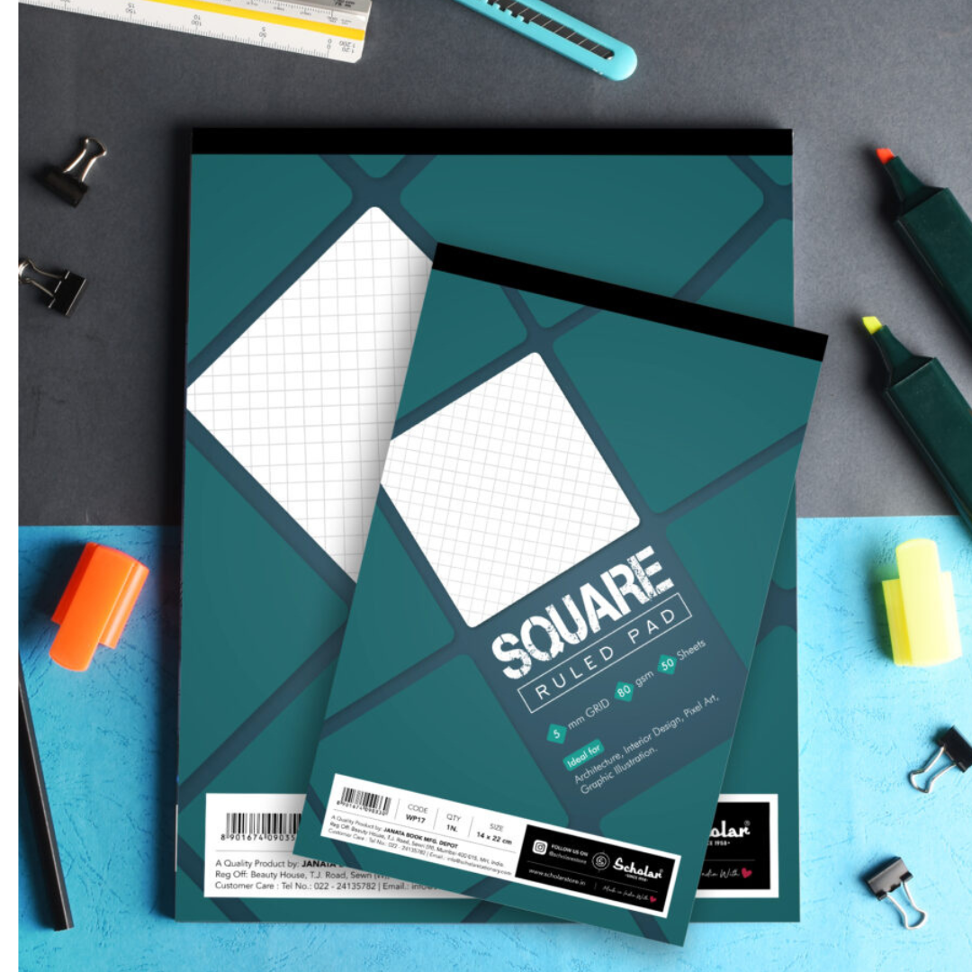 Scholar 1/8 Classic Square Ruled  Pad - Image 3