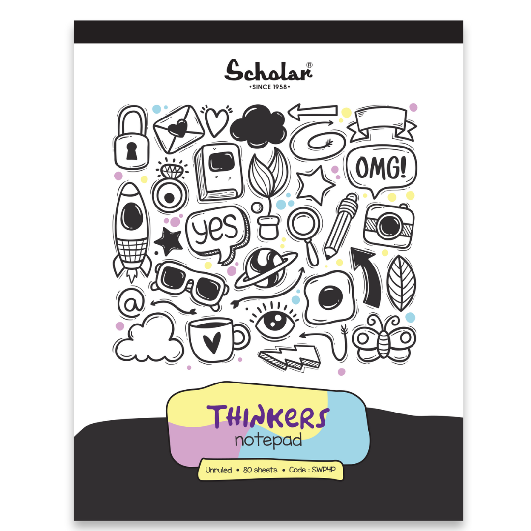 Scholar A4 Thinker's Unruled Notepad