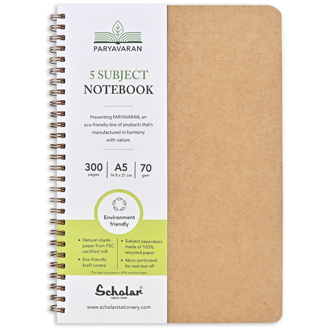 Scholar Paryavaran Five Subject Ruled Notebook - Image 4