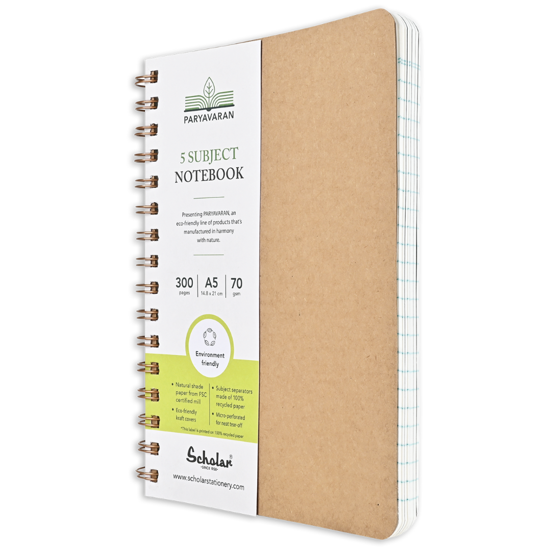 Scholar Paryavaran Five Subject Ruled Notebook - Image 5